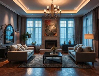 living room design lighting